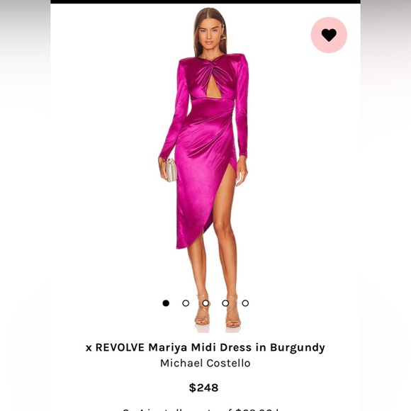 Mariya Midi Dress in Burgundy
Michael Costello
SIZE XS - Picture 3 of 3
